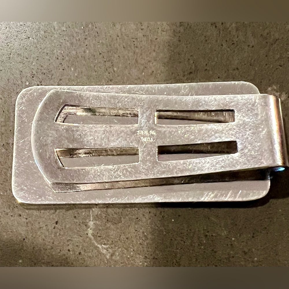 Vintage Sterling Money Clip - Picture 3 of 4